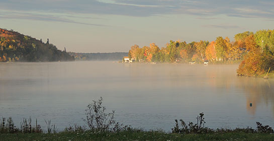 Photograph of a lake.