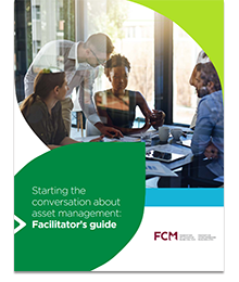 Image of the cover of the Facilitator’s Guide for Starting the Conversation about Asset Management 