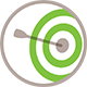 Icon of a dart board
