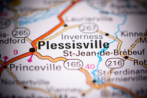 Map of Plessisville