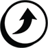 Icon of arrow pointing up