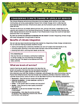 cover of levels of service factsheet